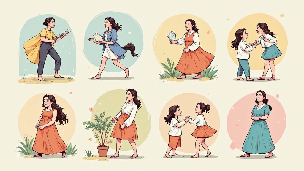 デスクでディスカッションするビジネスパーソンたち