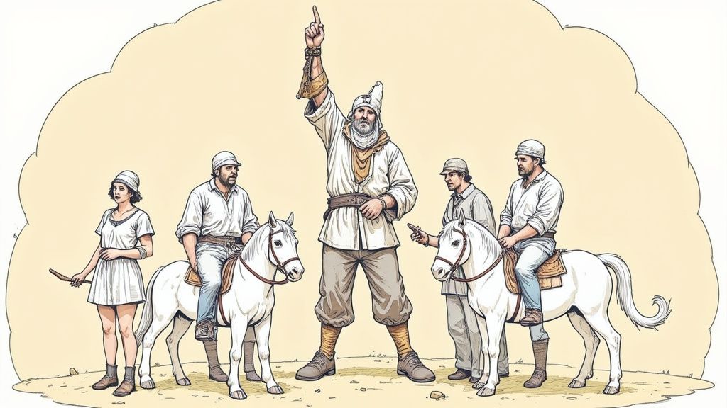 デスクで商標登録の書類を作成する人物