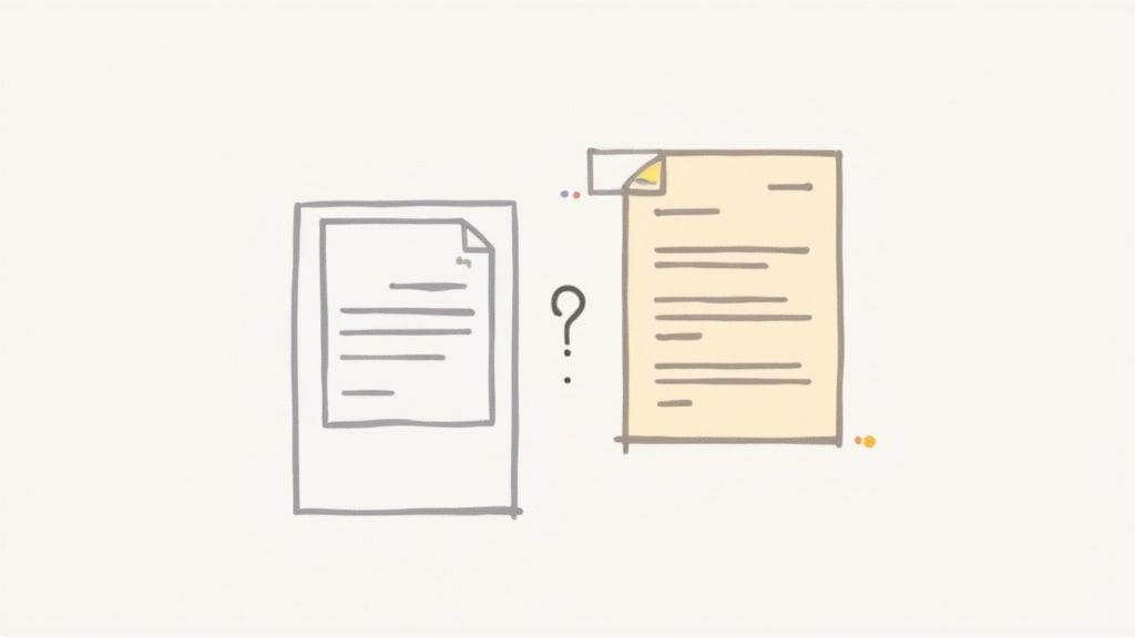 家族が書類について話し合っている様子