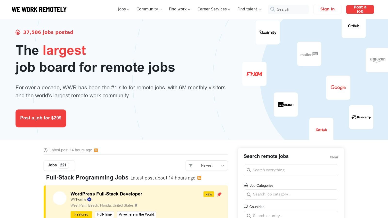 We Work Remotely (WWR)