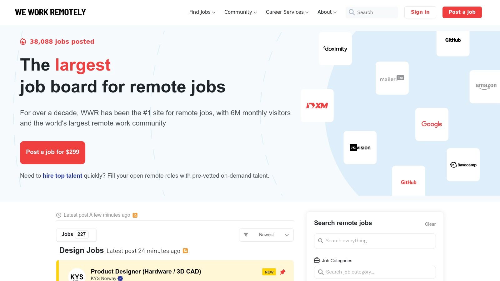 We Work Remotely (WWR)
