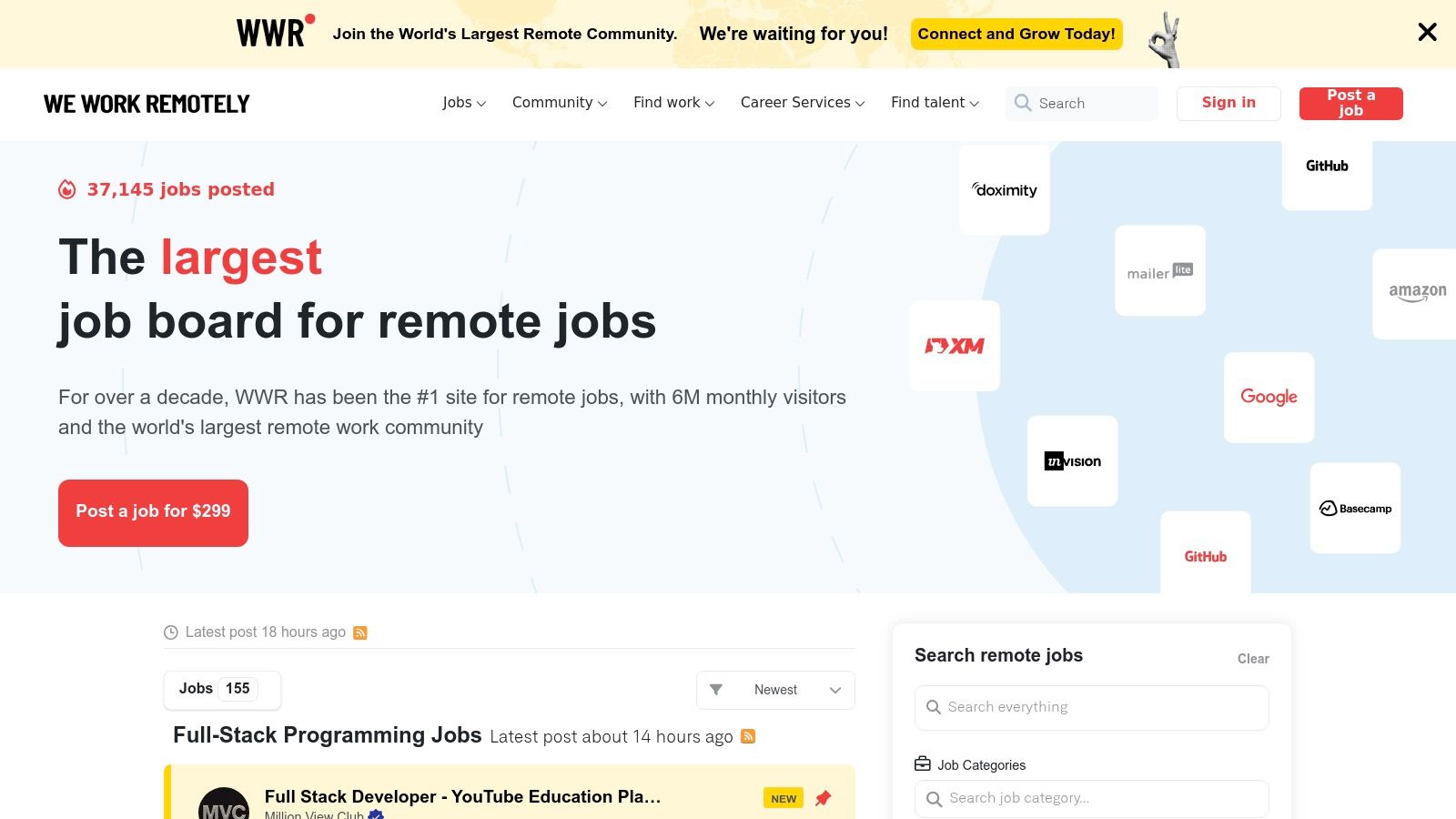 We Work Remotely (WWR)