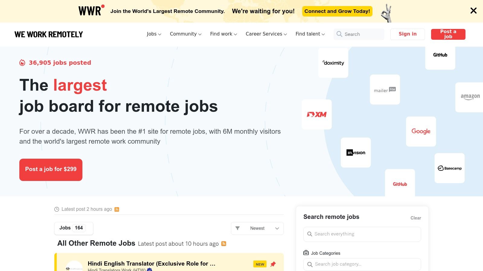 We Work Remotely (WWR)