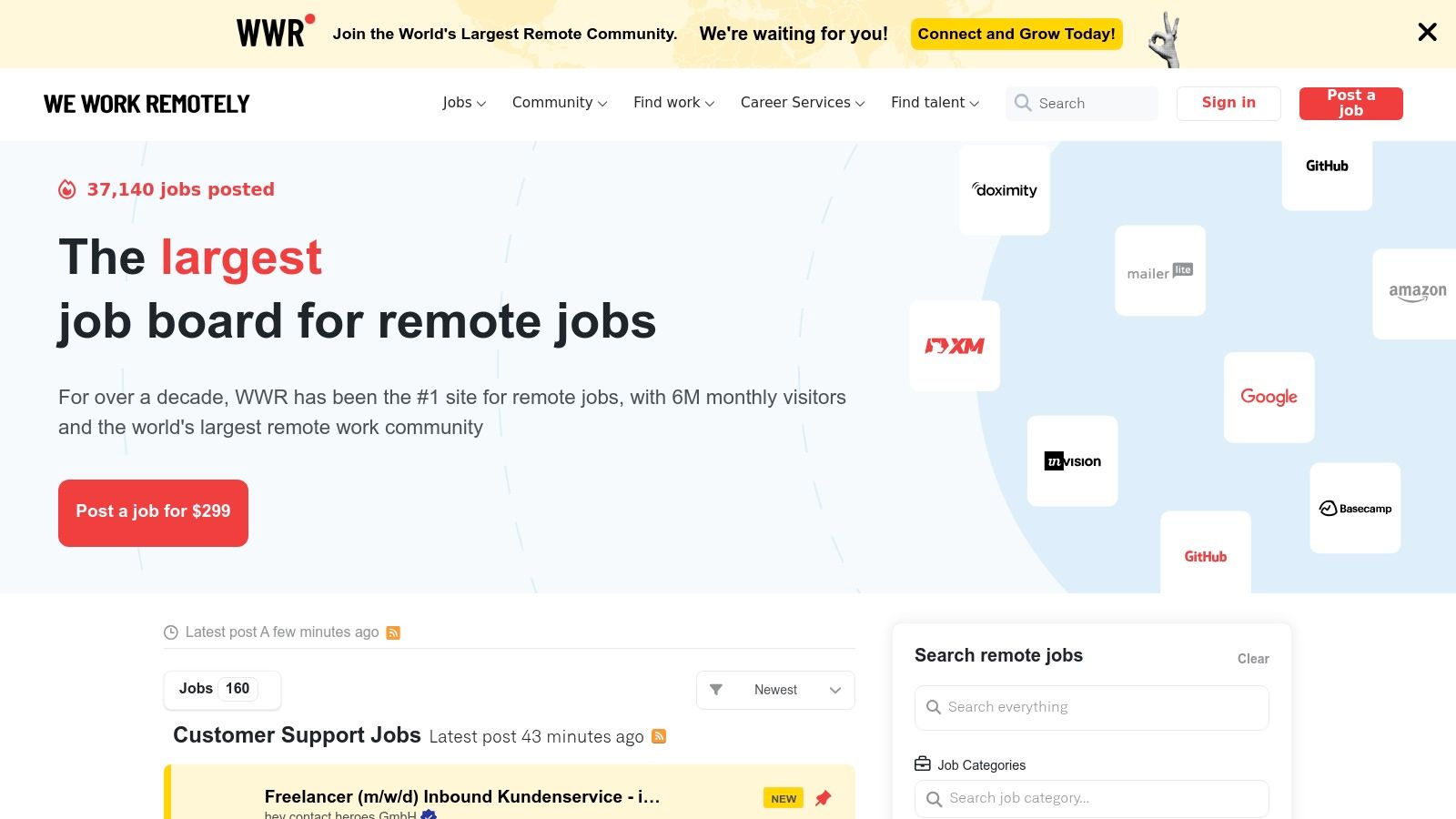 We Work Remotely (WWR)