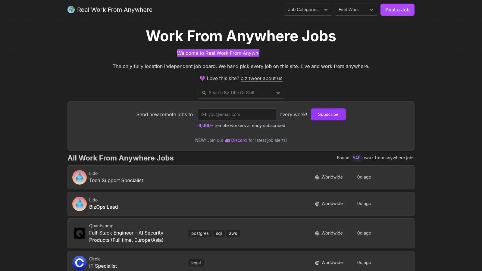 Real Work From Anywhere