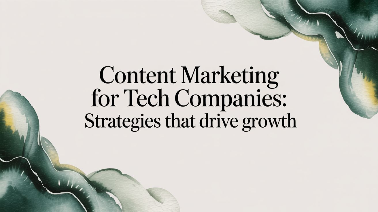 Content Marketing for Tech Companies