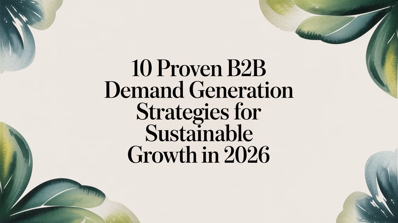 B2B Demand Generation Strategies