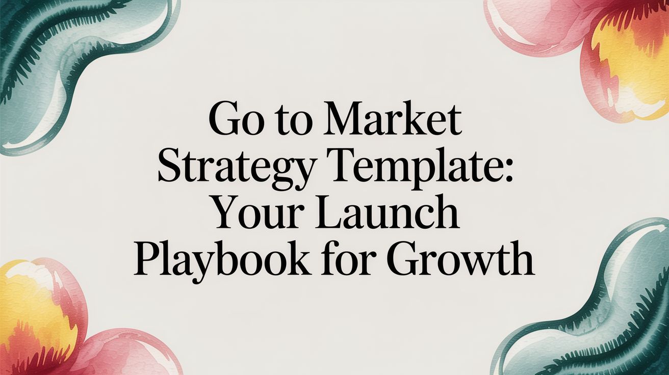 go-to-market strategy template