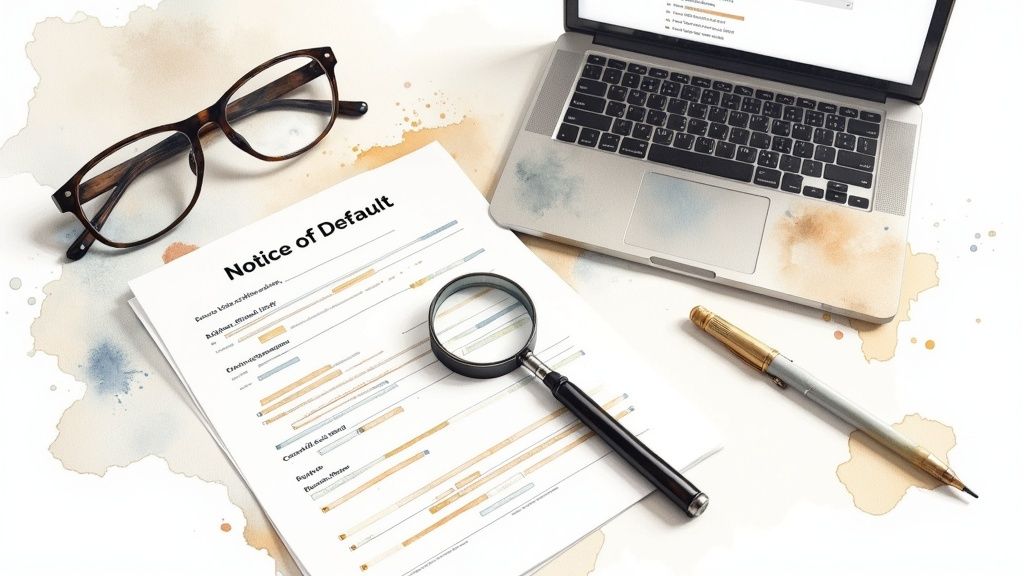 An aerial view of a suburban neighborhood with houses and streets.