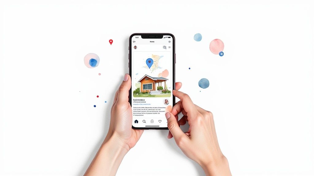 An agent nurturing leads on a laptop with a CRM dashboard visible
