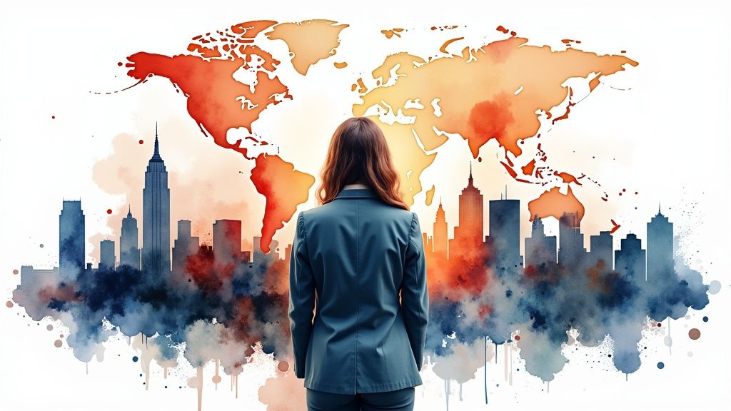 A colorful heat map of a city, showing different property values with red, yellow, and green areas.