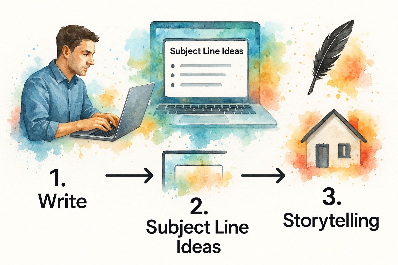 Infographic about email marketing in real estate