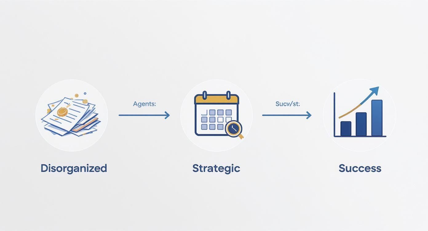 Infographic about real estate agent time management
