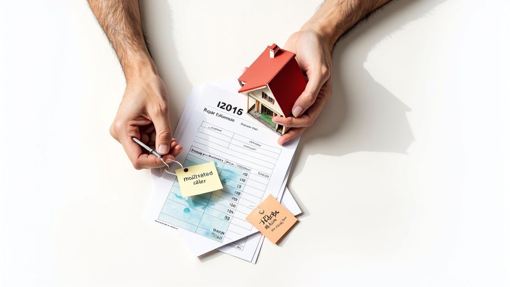 A modern house with large windows and a clean, minimalist design, surrounded by green landscaping.