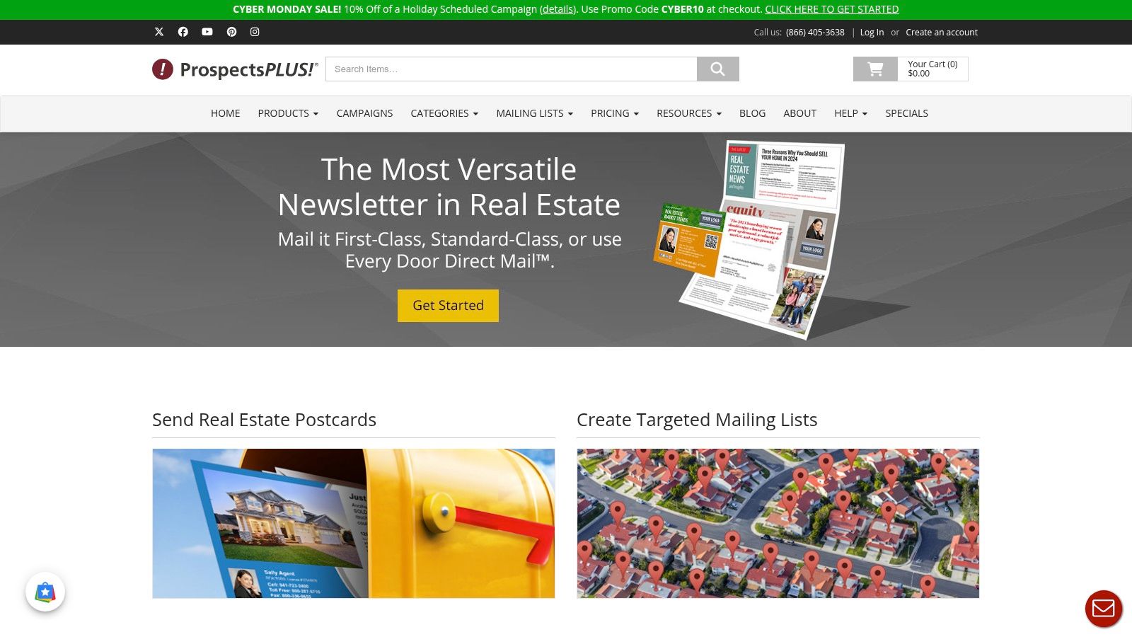 ProspectsPLUS! real estate marketing and direct mail platform