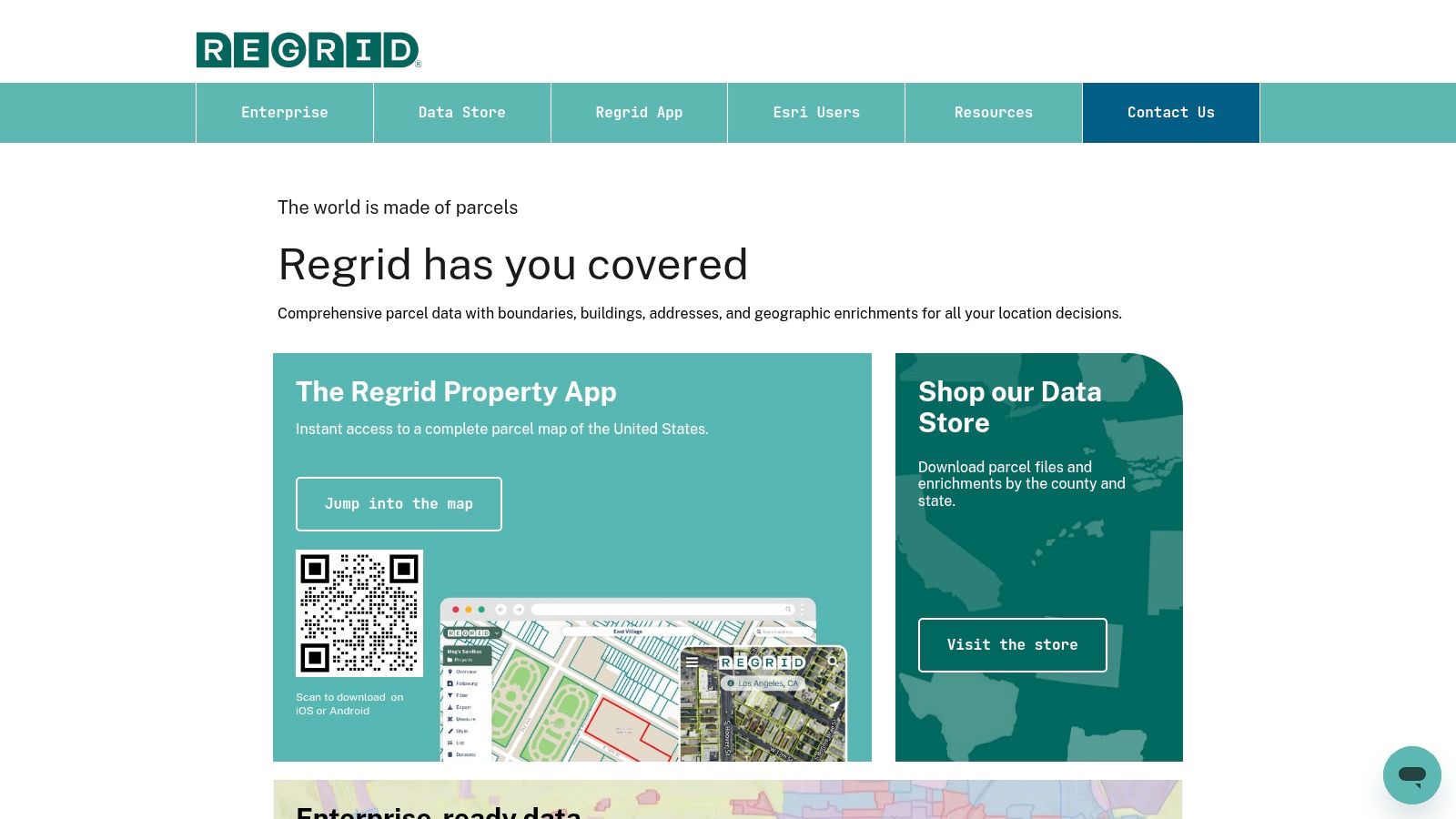 Regrid (Property App + Data Store)