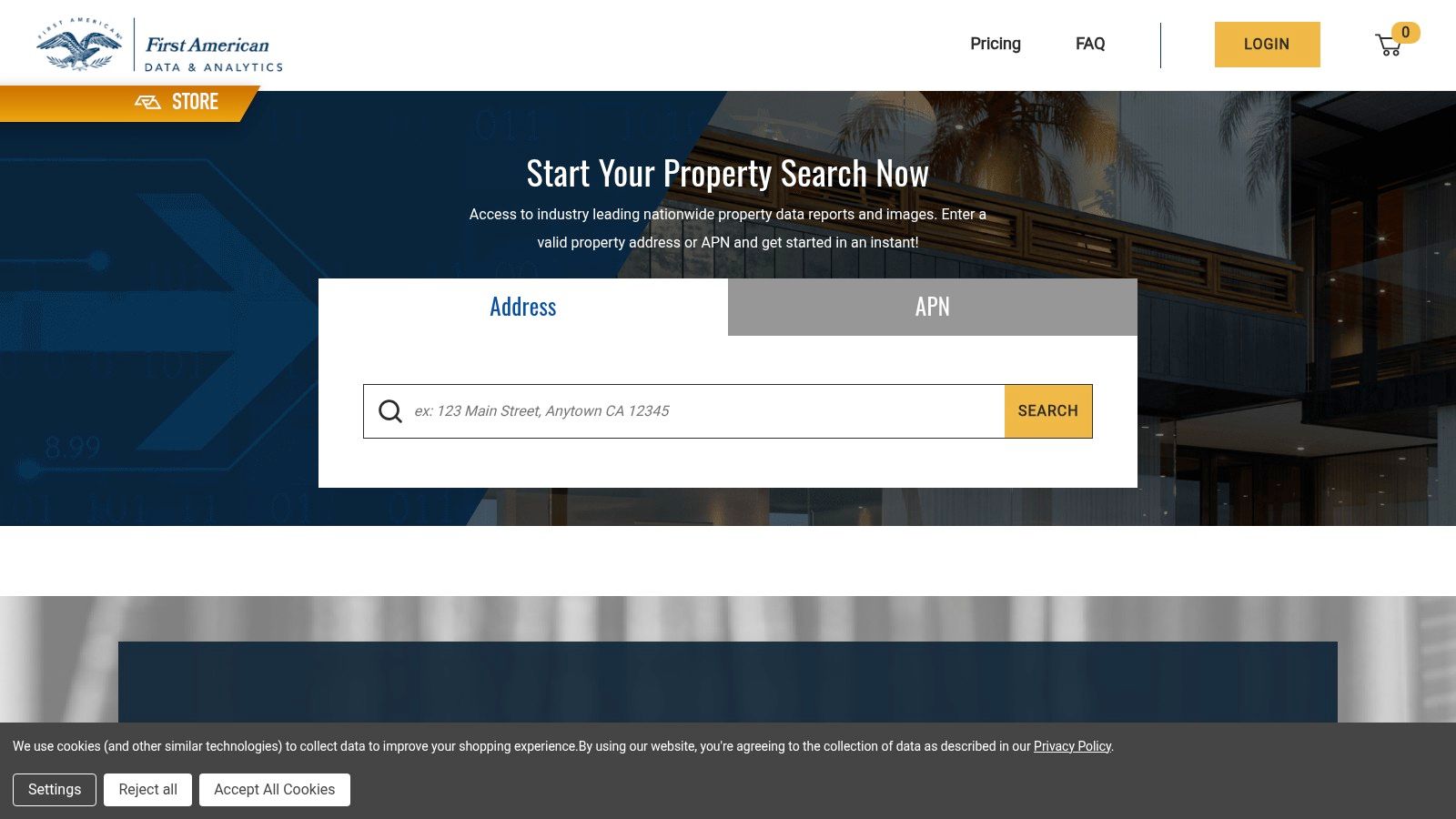 First American Data & Analytics Online Store (DataTree)