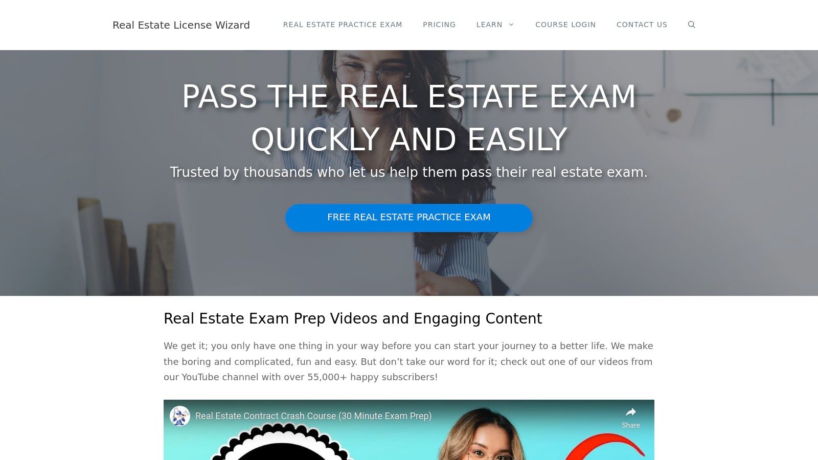 Real Estate License Wizard
