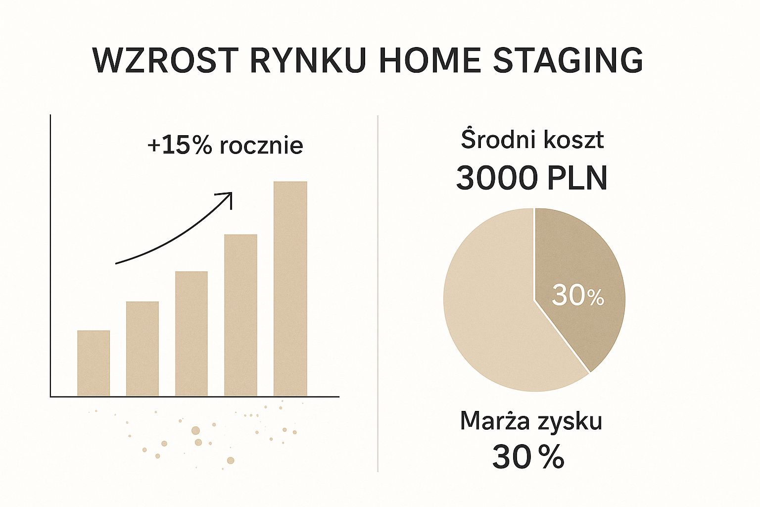 Infographic about home staging pomysł na biznes