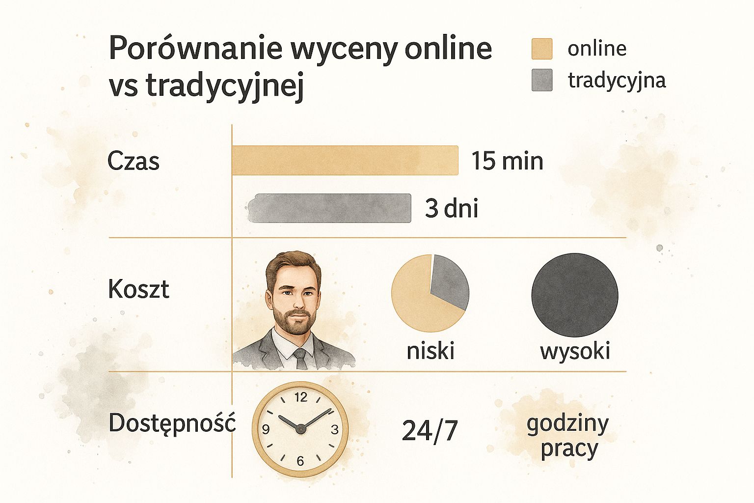 Infographic about wycena mieszkania online