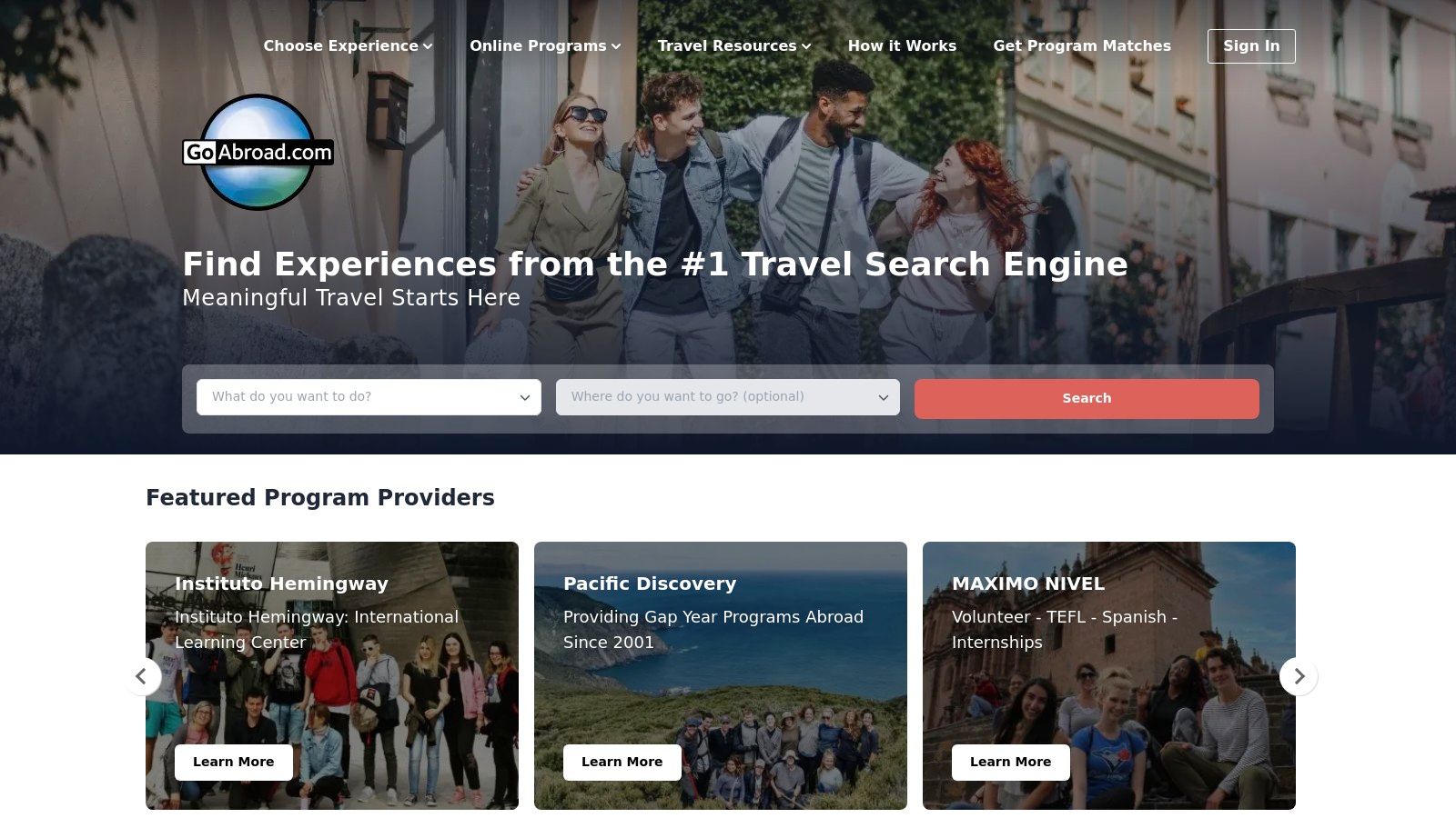 GoAbroad.com (Aggregator/Marketplace)