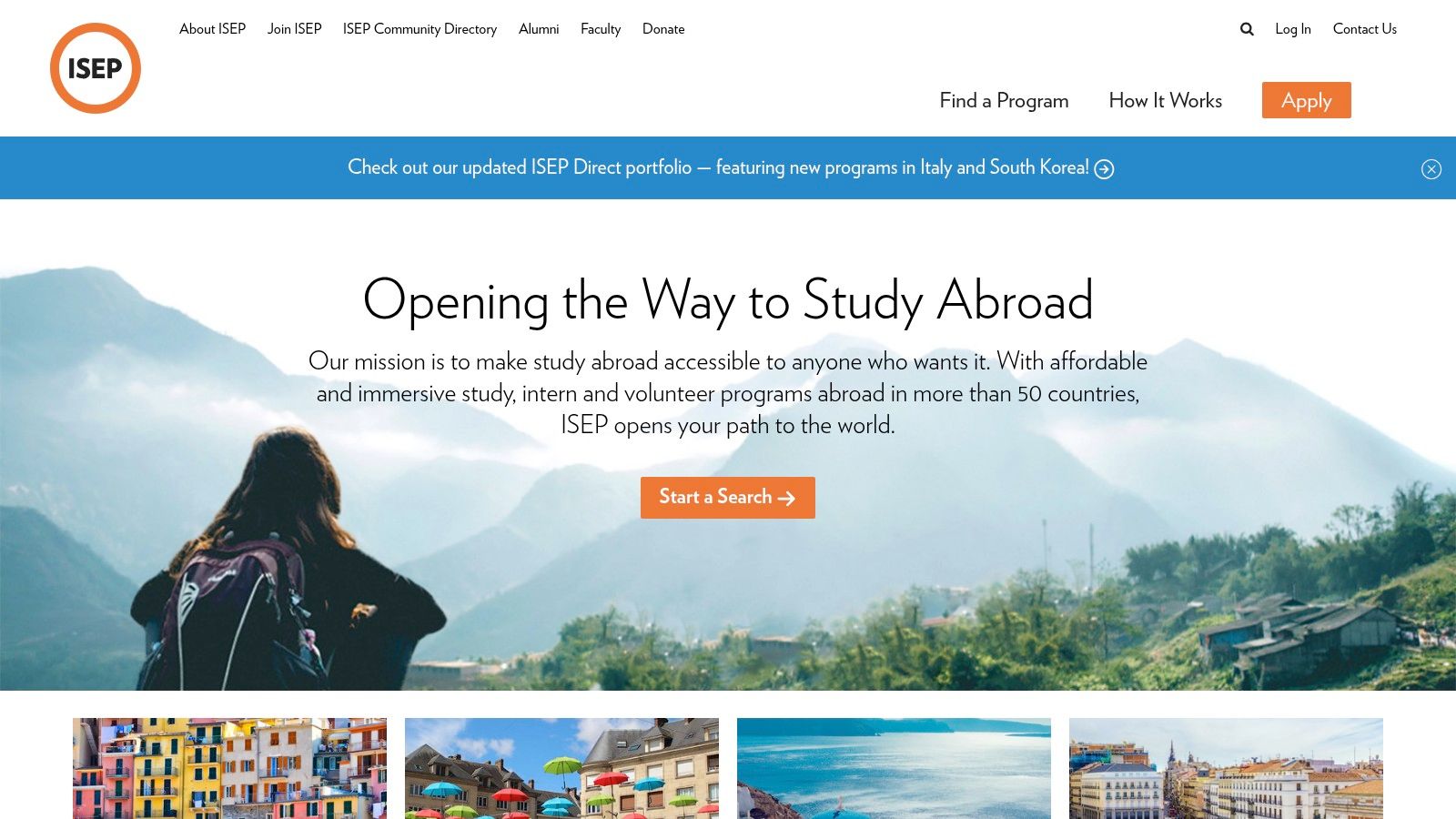 ISEP Study Abroad (Exchange + Direct)