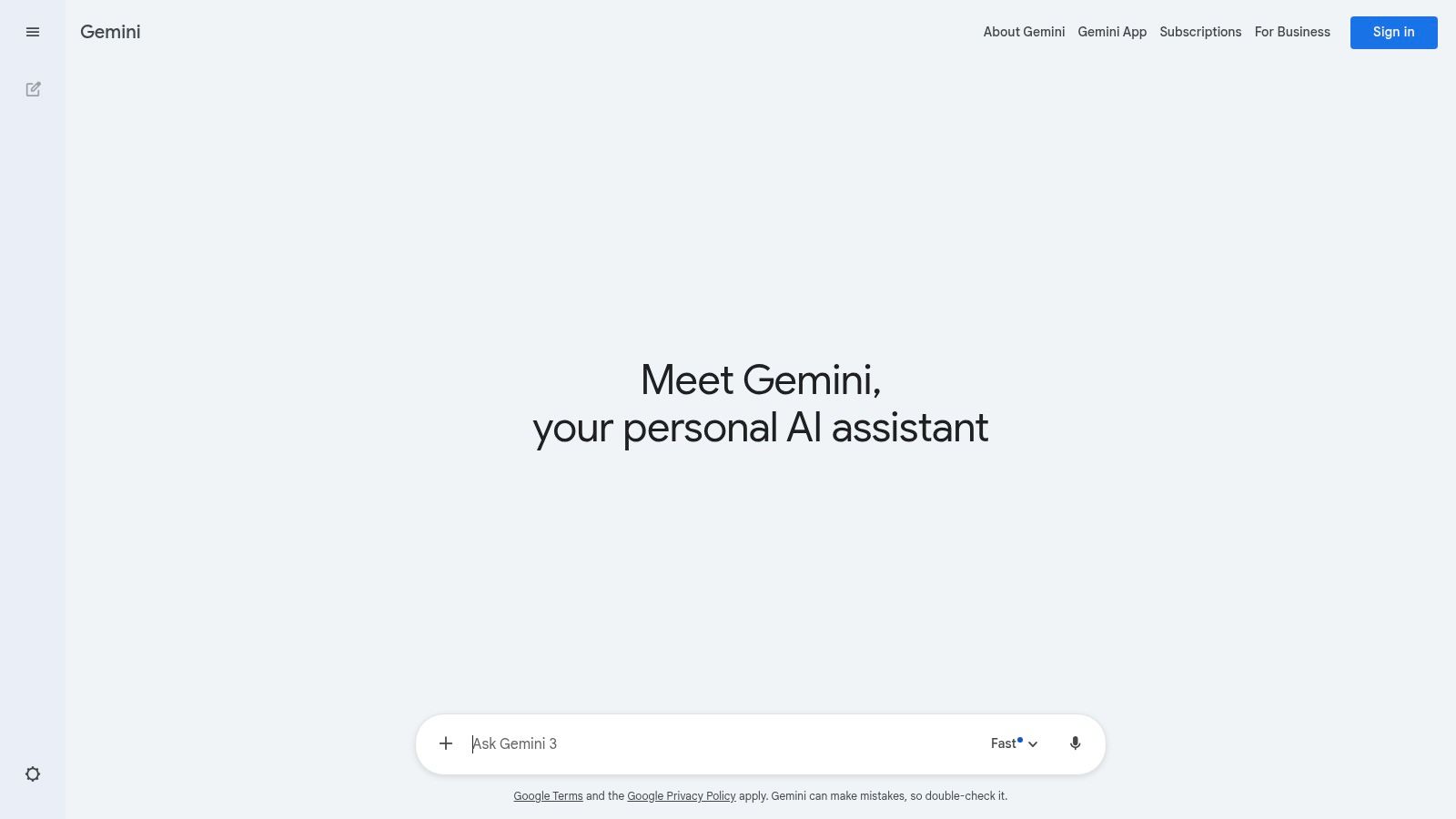 Google Gemini / Google AI tools