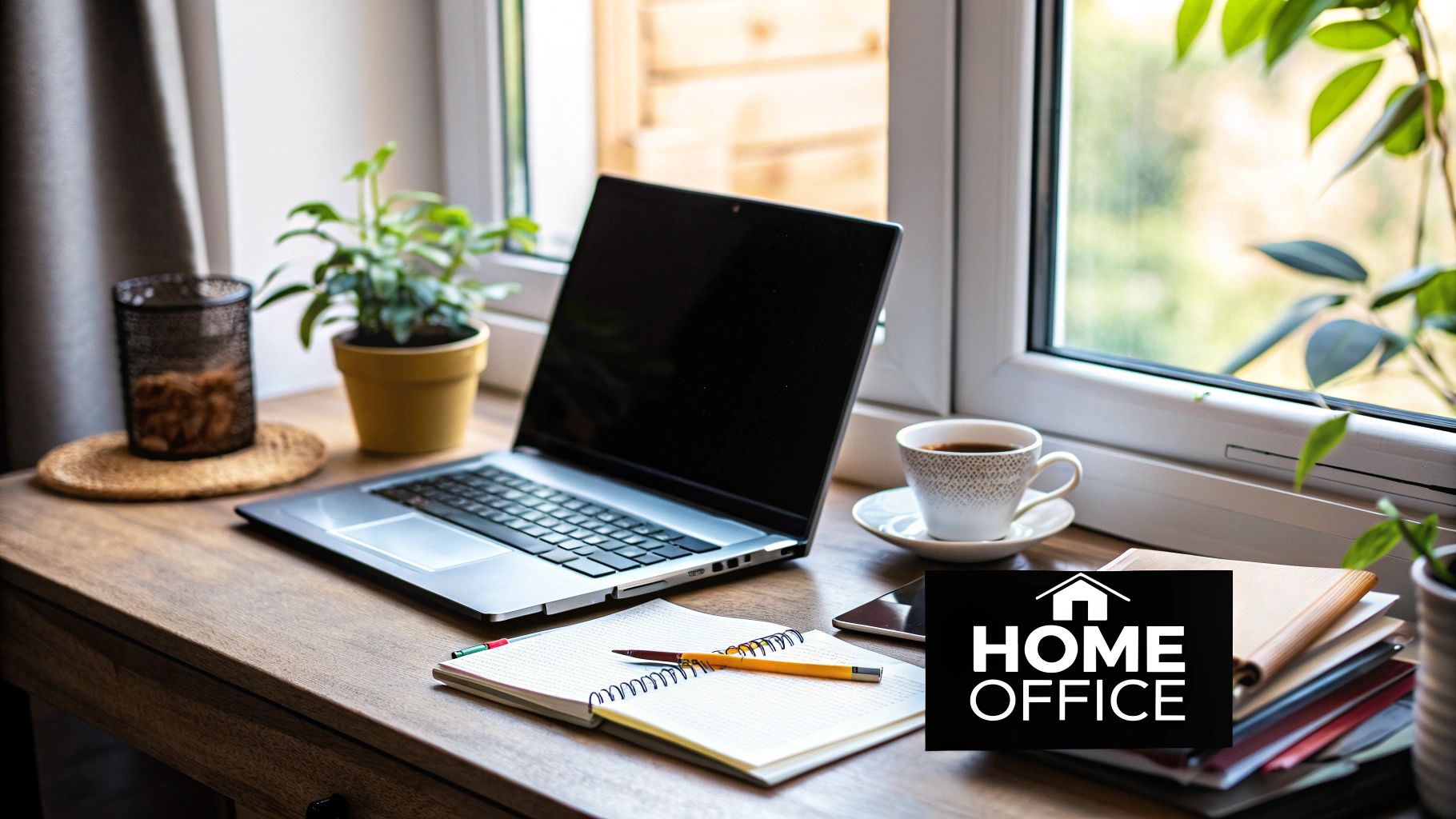 A modern, organised home office space