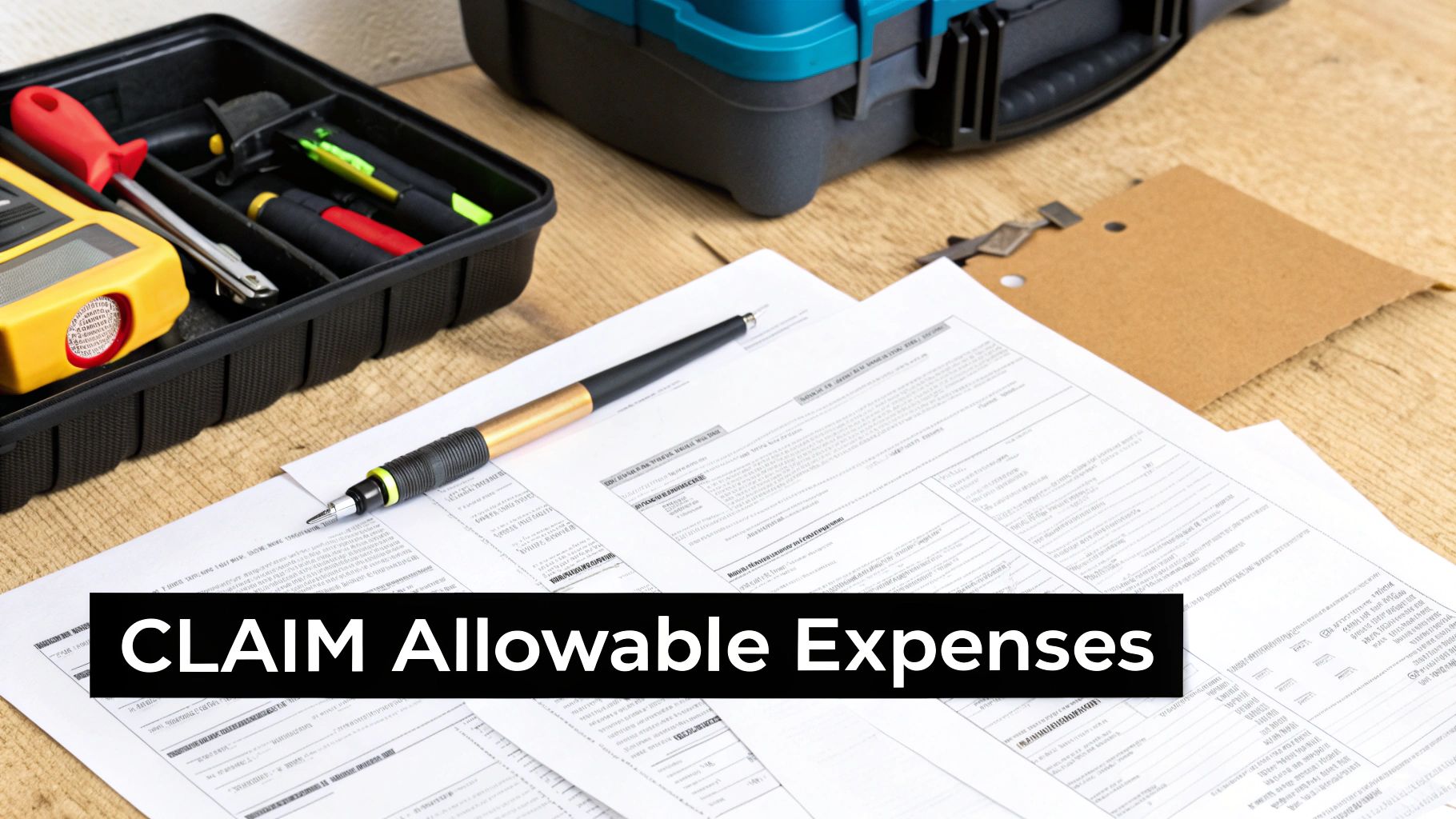 A person happily crossing items off a long checklist, representing the satisfaction of claiming allowable expenses.