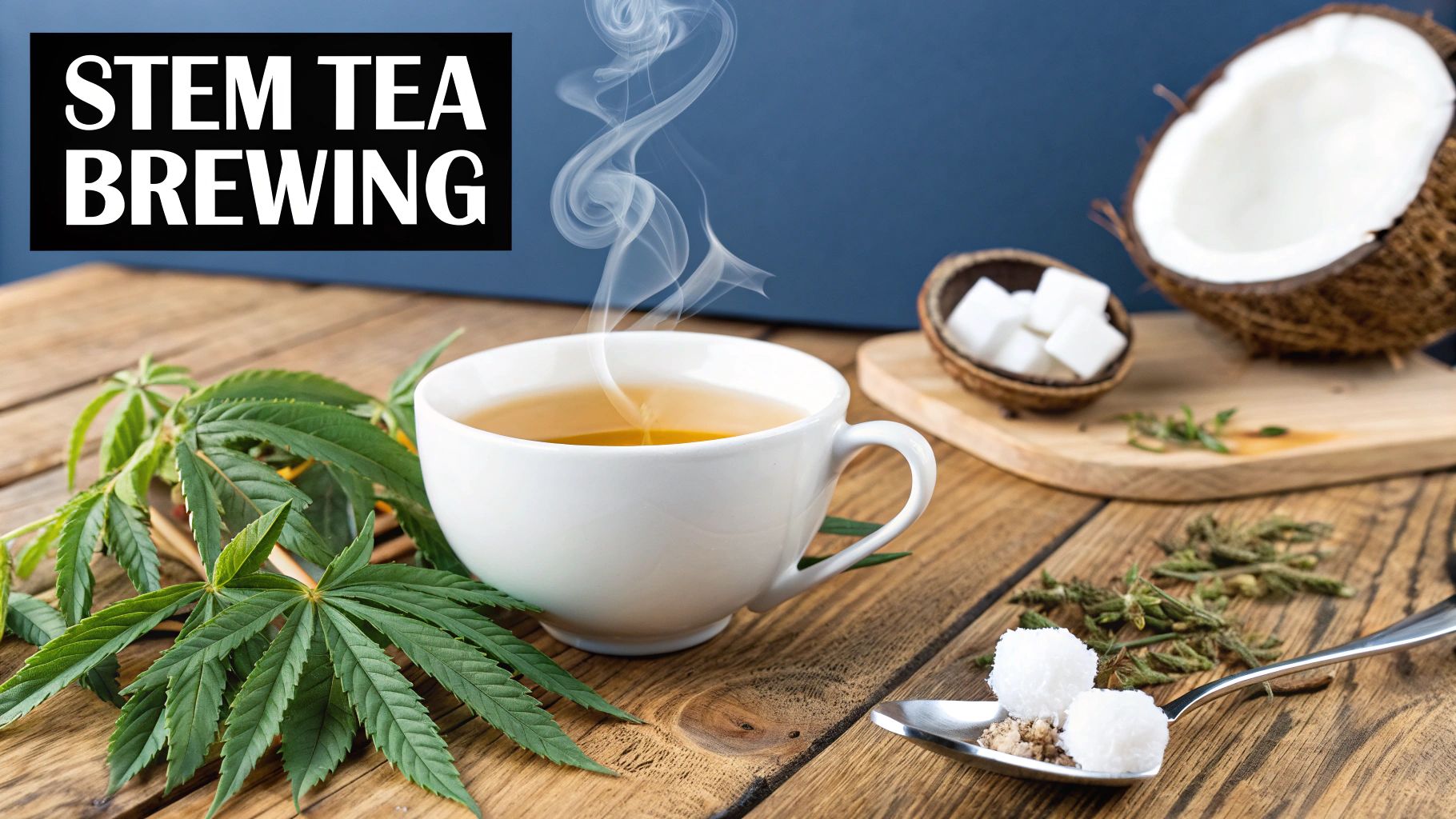 Brewing Cannabis Stem Tea