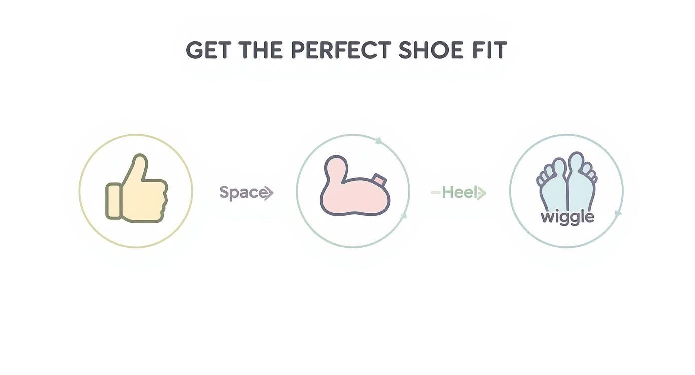 Infographic about baby shoes for walking