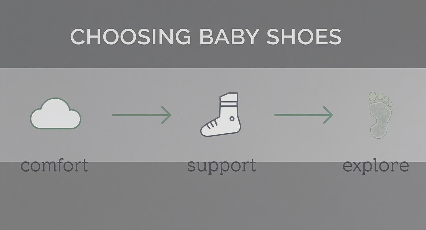 Infographic about baby walking shoes white