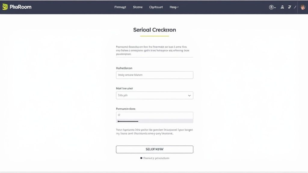 Checkout process on a phone