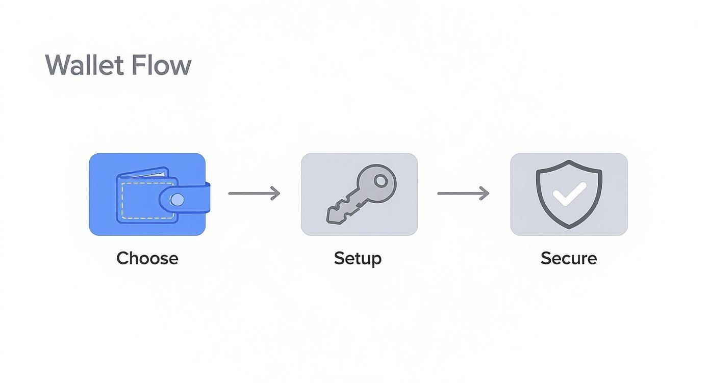 Infographic about how to buy tron