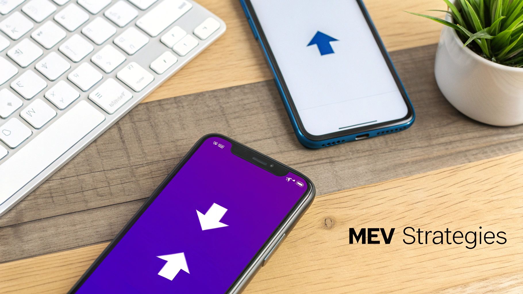 Diagram explaining MEV strategies like arbitrage and sandwich attacks