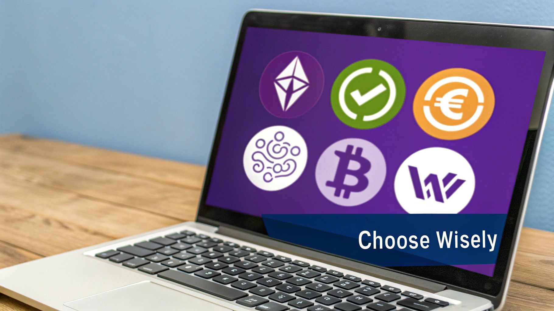 A person comparing different crypto exchange options on a laptop and phone