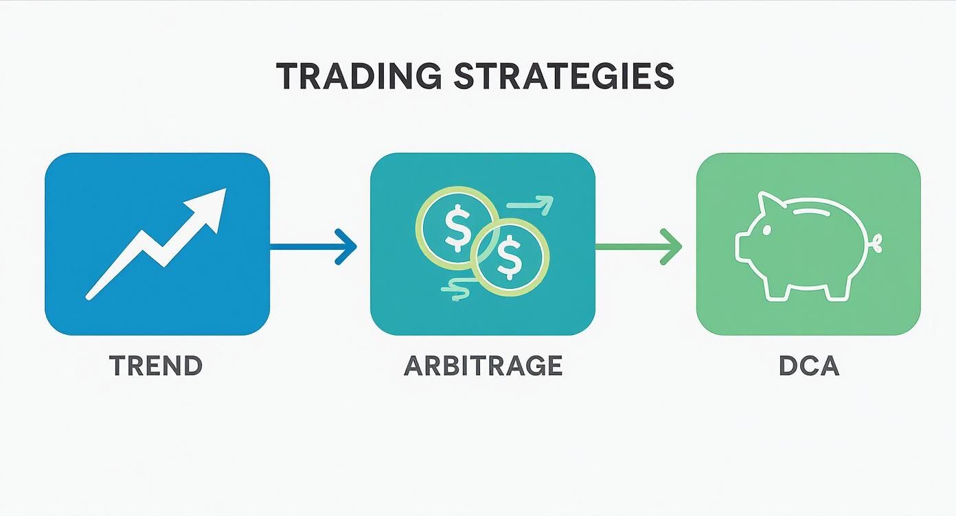 Infographic about what is a trading bot