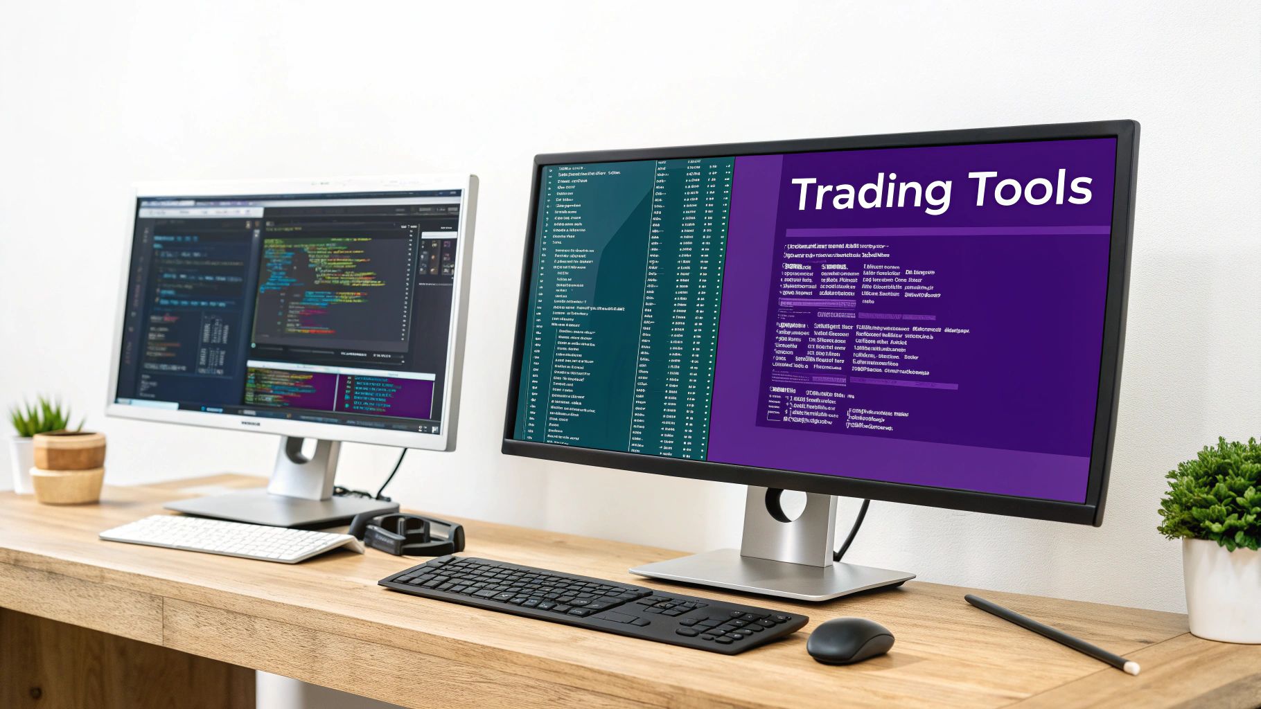 An abstract image showing neural network connections overlaid on financial data charts, representing AI in trading.