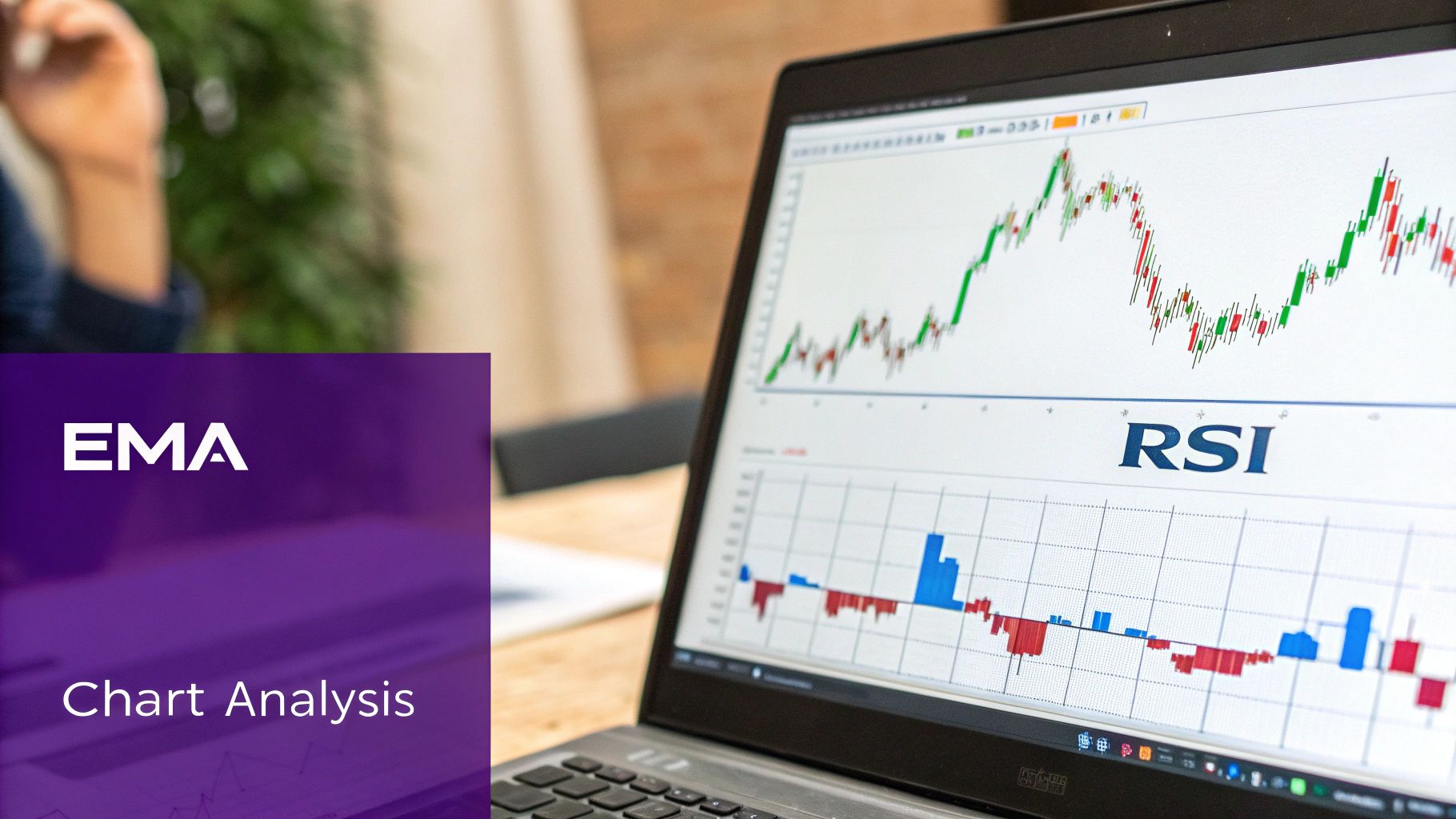 A trader analyzing crypto charts on a sleek, modern interface.