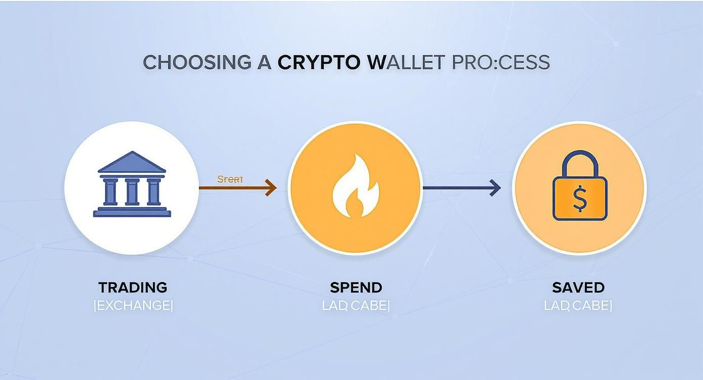 Infographic about how to secure your crypto wallet