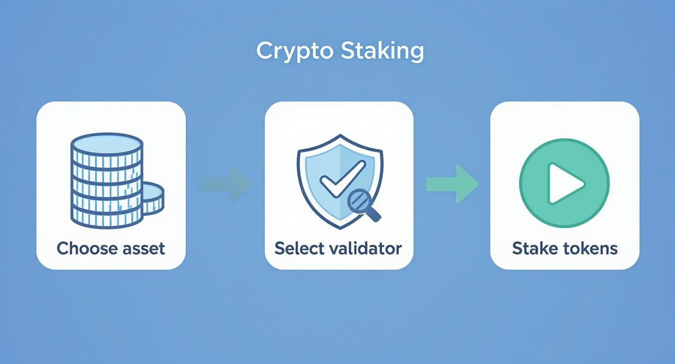 Infographic about high apy crypto staking