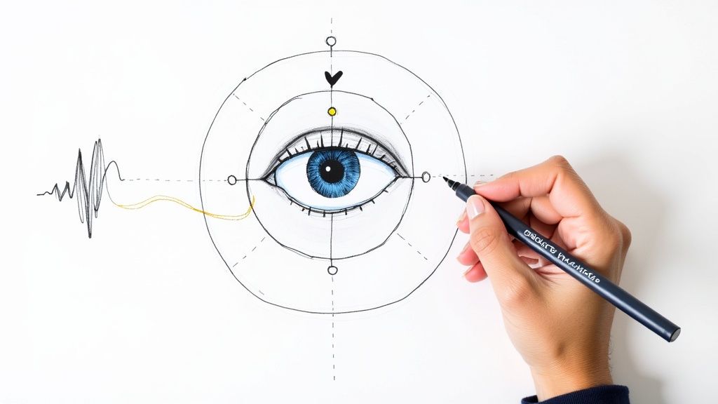 A medical professional analyzing a detailed brain scan on a large screen, highlighting the role of AI in diagnostics.