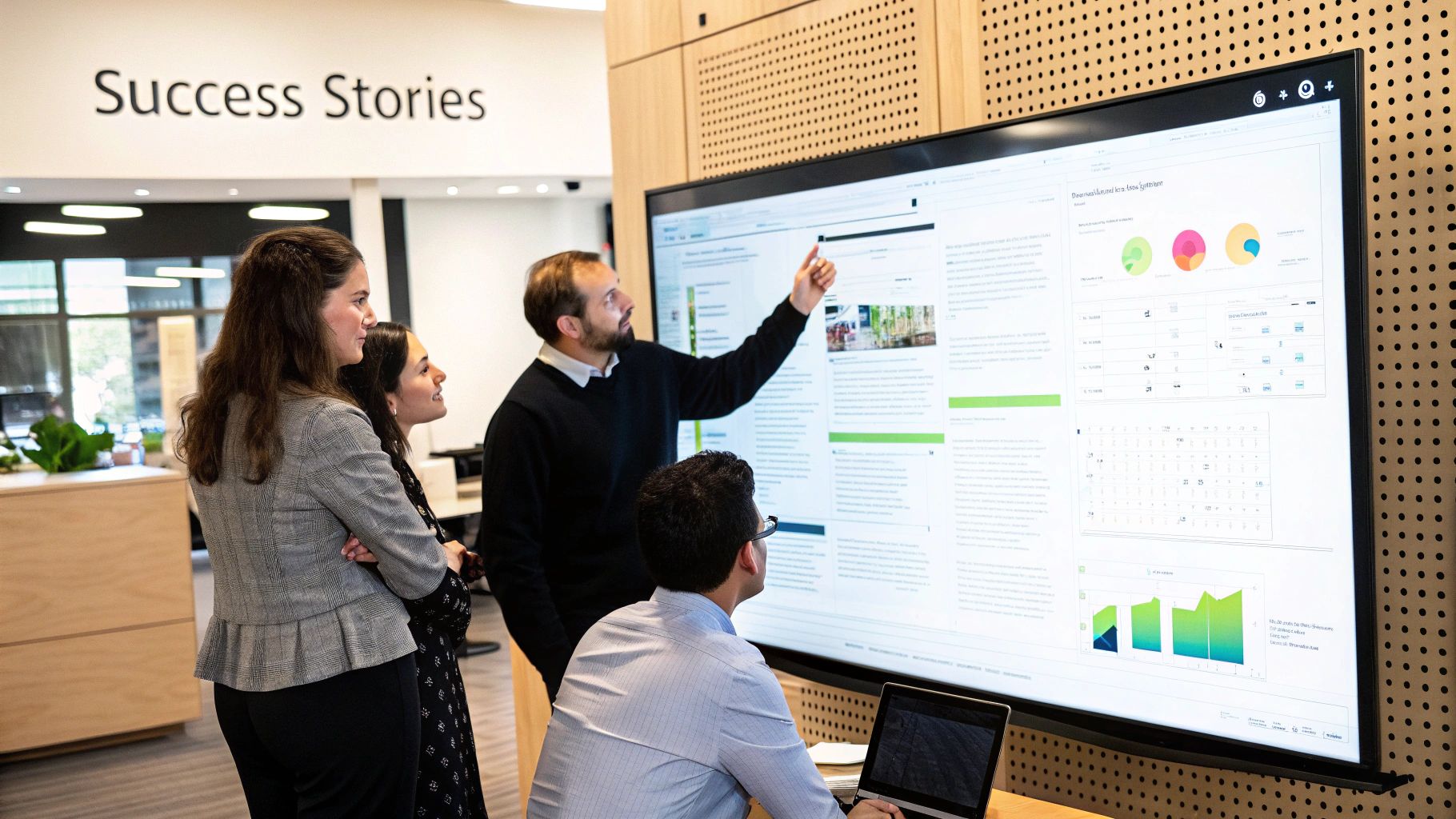 Image of a pilot project in action