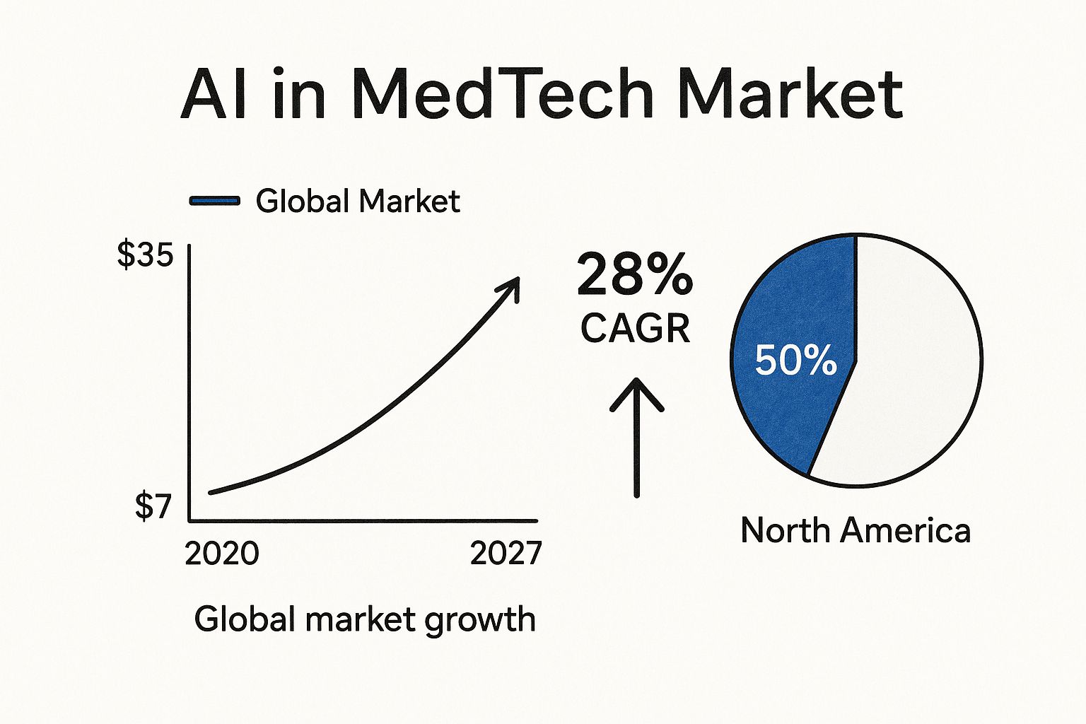 Infographic about ai in medtech