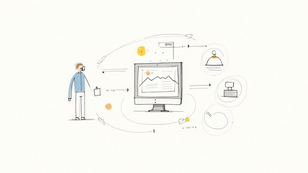 A dashboard showing graphs and metrics, symbolizing continuous monitoring of AI performance.