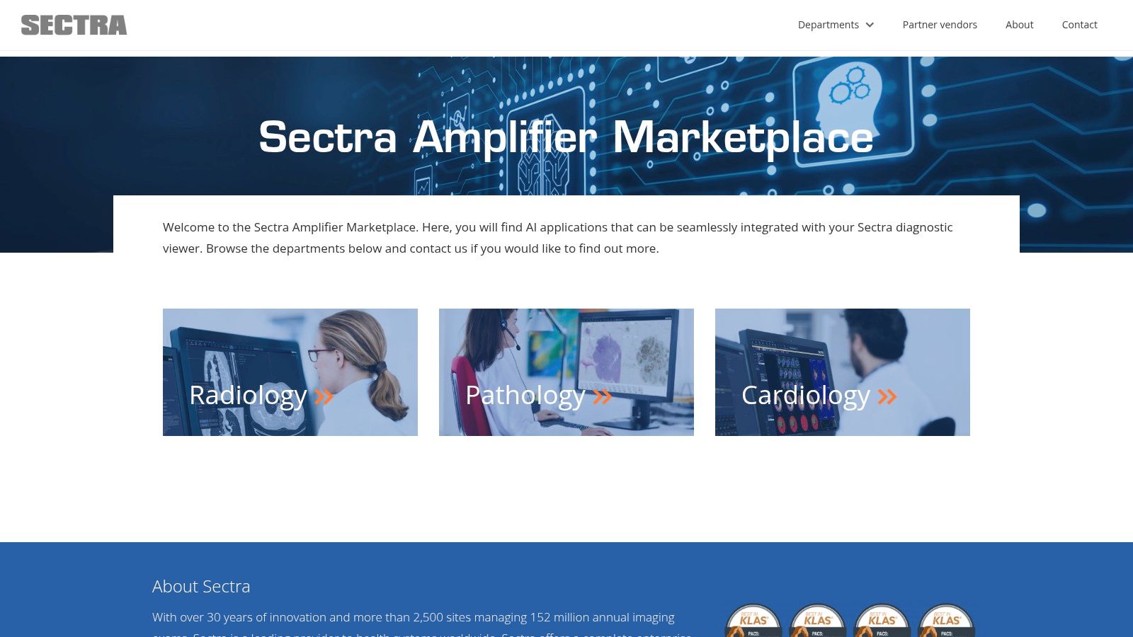 Sectra Amplifier Marketplace