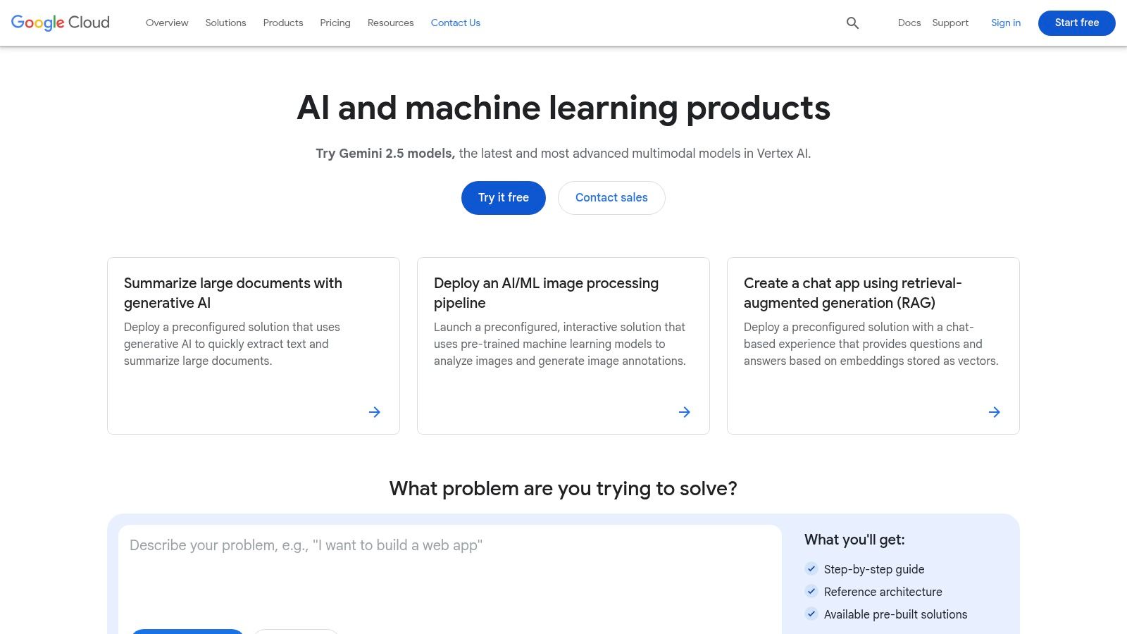 Google Cloud AI