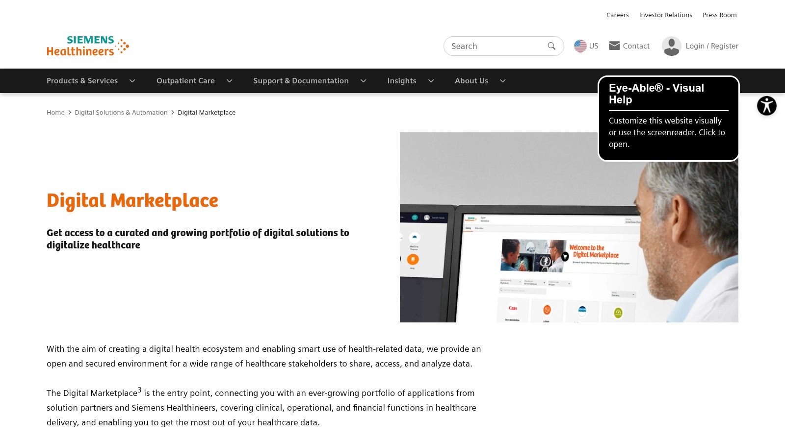 Siemens Healthineers Digital Marketplace (teamplay Digital Health Platform)