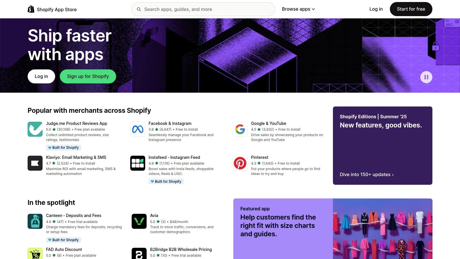 Shopify App Store (AI category)
