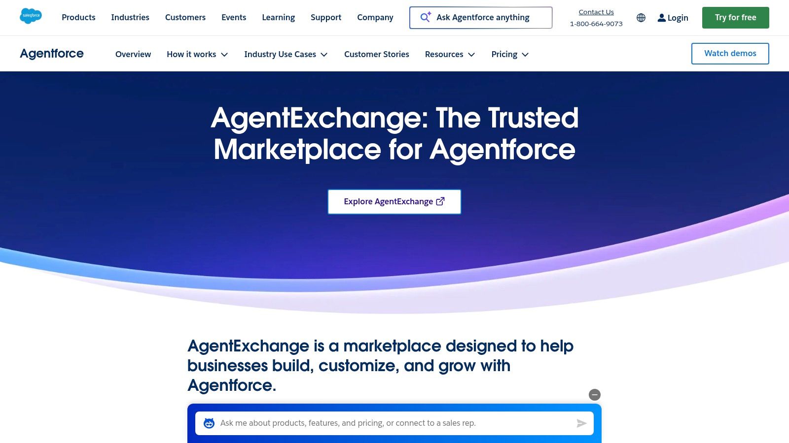 Salesforce AgentExchange (and AppExchange AI automation ecosystem)